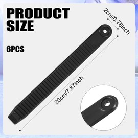Gosknor 6pcs Snowboard Ankle Ladder Strap Binding, Highly Elastic Strap-in Snowboard Binding Straps Replacement Highly Elastic Strap-in Snowboard Binding Ladder