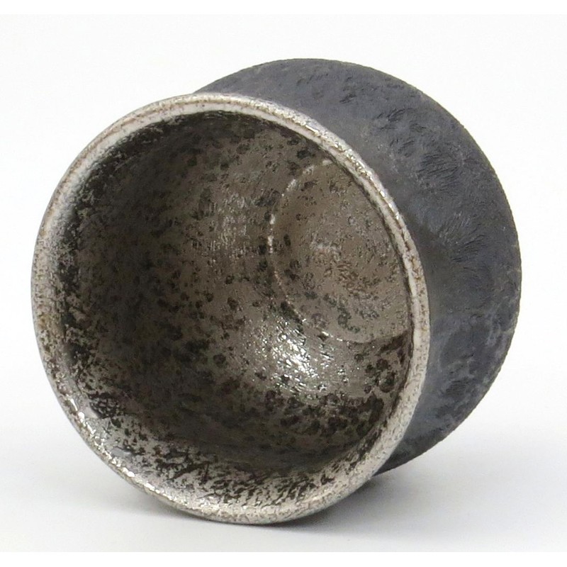 Arita Ware 467130-773 Toetsu Kiln Round Guinomi Silver in Crystal