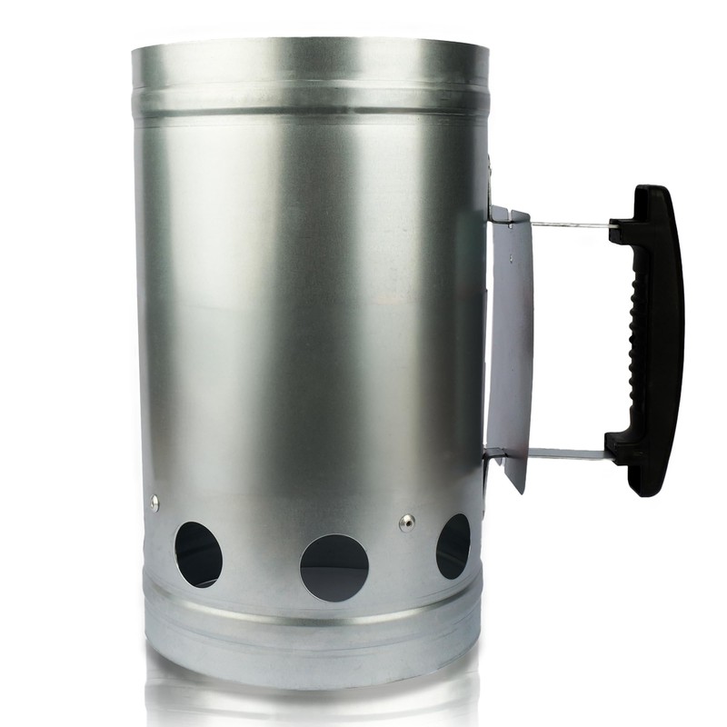 Navoys Barbecue Chimney Starter – Charcoal Quick-Light Kit with Safety