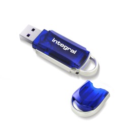 Integral 64GB 3-pack USB 2.0 Flash Drive Courier Blue