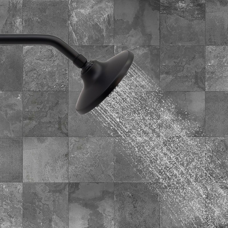 Westbrass 1/2" IPS x 8" Shower Arm, Matte Black, D301-1-62