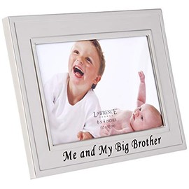 Lawrence Frames Big Brother Silver Plated 6x4 Picture Frame - Me And My Big Brother Design