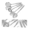 COLLBATH 5-Piece Stainless Steel Kitchen Utensil Set Wok Spoon Serving