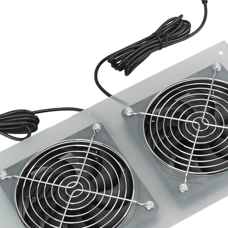 Topyond 15W Solar Panel Fan, Waterproof, Efficient Dual Fan Kit
