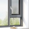 Munsesi Universal Inline Window Handle, Lockable, Ambidextrous, Multi-Spindle, White with