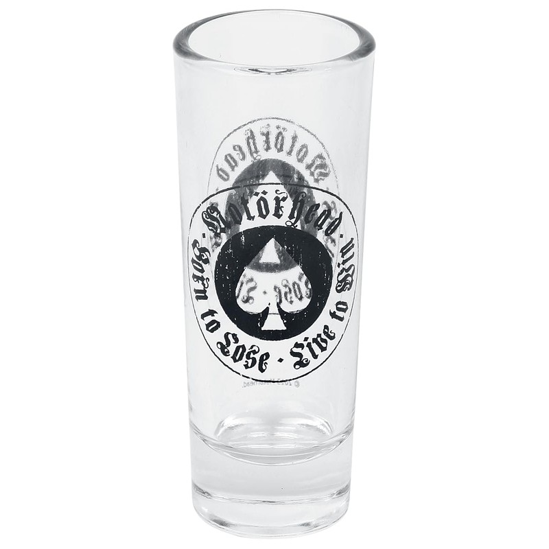 Motörhead 4 shot glasses born to loose/live to win +