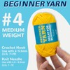 60g Grey Yarn for Crocheting and Knitting;66m (72yds) Cotton Yarn