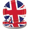 Unique 28795 Paper Plates-23 cm-Union Jack Party-Pack of 8, Multicolour