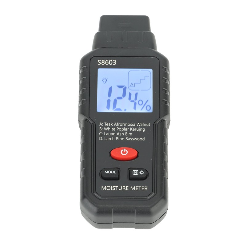 Digital Wood Moisture Meter ABS Wood Humidity Tester Light Weight