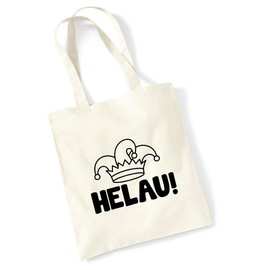 huuraa Helau Jester Cap Jute Bag Gift Bag 10 Litres Cotton Helau Gift Idea, natural