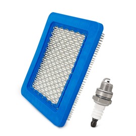 Spark Plug Air Filter Lawnmower for Briggs Stratton - Spark Plug & Air Filter for Lawnmower for Briggs & Stratton 625/650/675, Replacement Parts Set Suitable for Lawnmower Air Filter 491588 399959