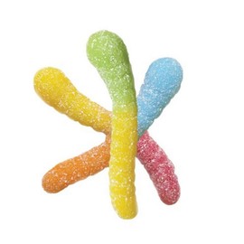 Albanese Sour Neon 2-Inch Worms, 4.5-Ounce Bags