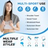 CHEMLUK Cooling Towels for Neck and Face, Cooling Hoodie Towel