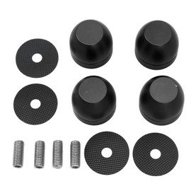 Speaker Isolation Stand Feet Set Aluminum Alloy Amplifier Base Pads Audio Shock Absorption Pads Black