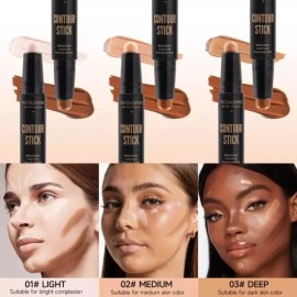 Sangpumsangseoseolmyeongchamjo 페이셜 메이크업을 위한 더블엔드 컨실러 스틱 가벼운 Lightweight Double-End Concealer Stick for Facial Makeup [Army Green]