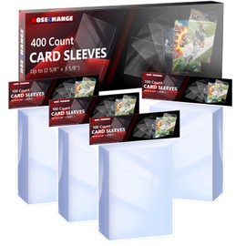 400 Count Card Sleeves for Trading Cards | Soft Penny Sleeves Clear Plastic Card Protector Sleeves |Fit for MTG, TCG, Baseball, Football, Game, Standard Cards