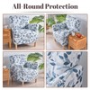 Printed Furniture Protector Stretch Single Sofa Slipcover Washable Soft Club