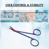 Suture Stitch Scissors with Angled Blades to Reach Tight Spaces