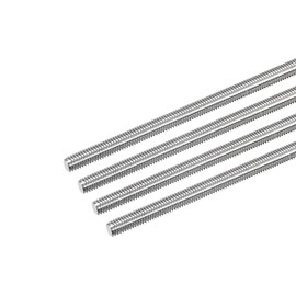 sourcing map Fully Threaded Rod M6 x 160 mm 1 mm Thread Pitch Stainless Steel 304 Right-Hand Threaded Rod Bolt Set of 4