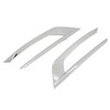 2PCS Front Fog Light Trim Silver Decoration Anti Fading Exterior