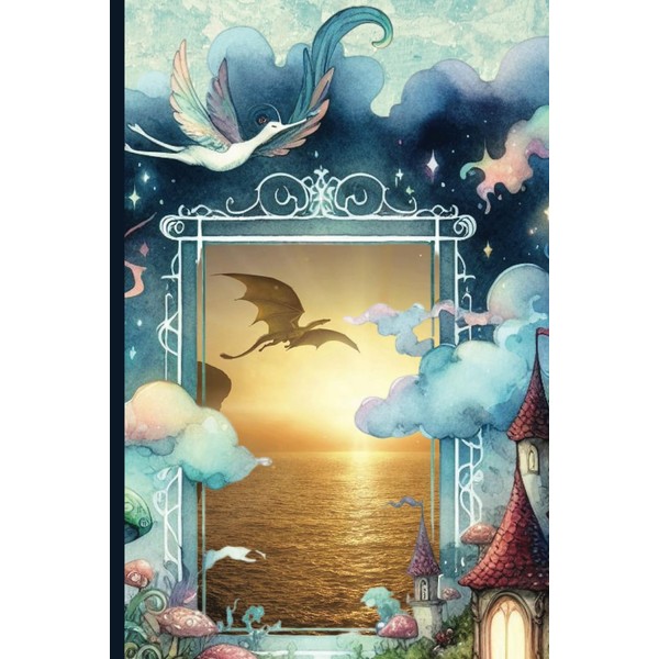 Fantasy Gateway Dragon V.1 Notebook/Journal: 120 Pages, College Ruled, 6"x9",