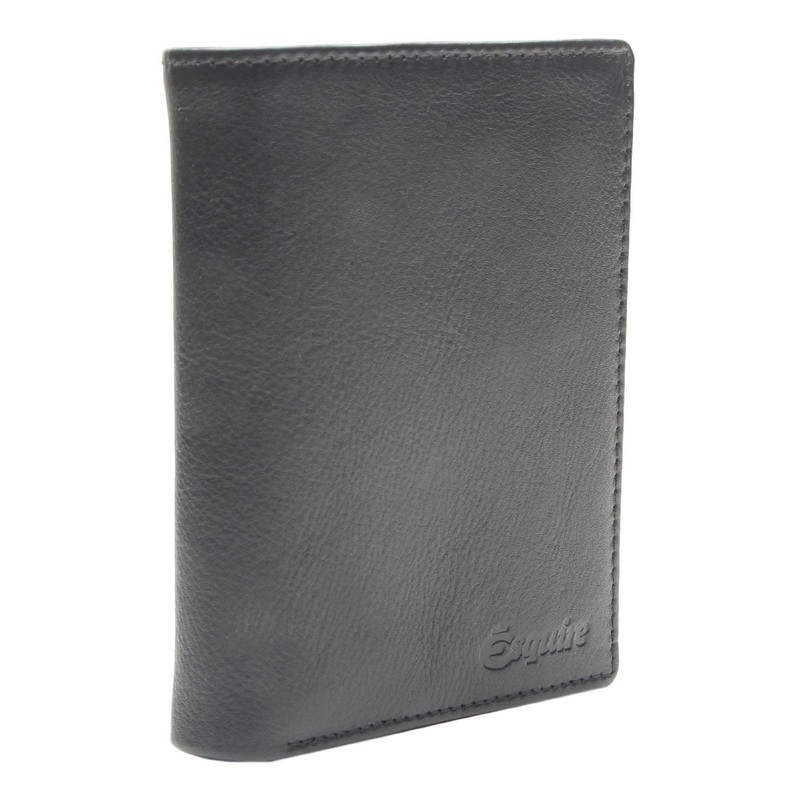 Esquire Peru RFID Leather Wallet 9.5 cm, black, Casual