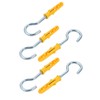 uxcell 5pcs 8mmx40mm Self Drilling Drywall Anchor with 18.5mm Inner