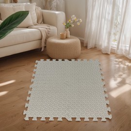 24.8 * 24.8 * 6.69in EVA Foam Floor Tiles,60pcs Thickness Multipurpose EVA Foam Floor Tiles,Foam Carpet Texture Mats for Indoor Gym and Home Use, Mat for Home Workout Equipment Grey