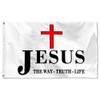 Aihccy Jesus The way Truth Life Flag Banner 3x5Feet Garden