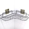 Attached bathroom corner shelf - black 2ea