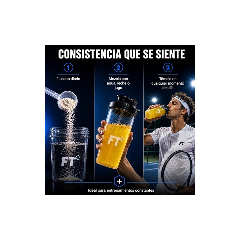 ForzaTech FLEX Péptidos Bioactivos de Colágeno Sabor Mango 500g Colágeno