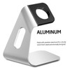 CAXUSD 2pcs Aluminium Alloy Watch Charging Stand Holder Silver Convenient