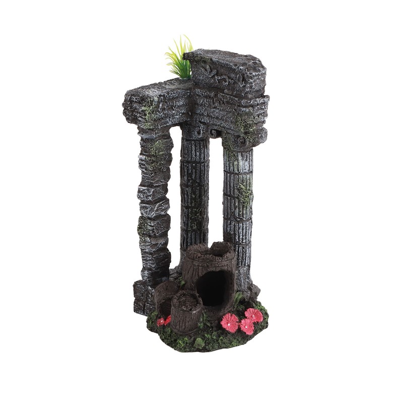 Aquarium Decoration Roman Columns Simulation Reusable Resin Fish Tank Landscape