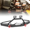 Metal Front Bumper with LED Light Accessory Fits for Axial
