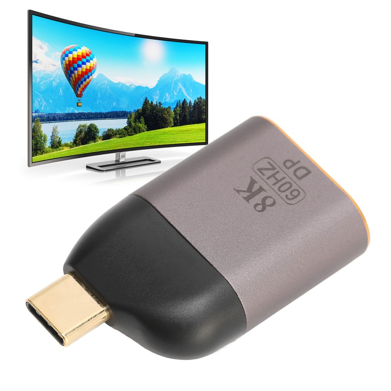 USB C to DisplayPort Adapter 8K 60Hz 8.1Gbps HBR3 DisplayPort