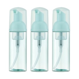 Dispensador de botellas de espuma de 59 ml (3 unidades) pequeño jabón espumoso para viajes, limpieza de manos, embalaje de cosméticos (60 ml, azul)