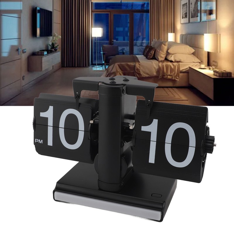 Retro Digital Flip Down Clock Battery Powered Flip Desk Clock