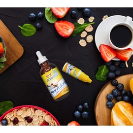 Concentrated Liquid Sucralose Sweetener, 4OZ/120mL Glass Bottle (2900 Servings), 2-Pack |One Travel Size Bottle 0.5OZ/15mL (360 Servings)