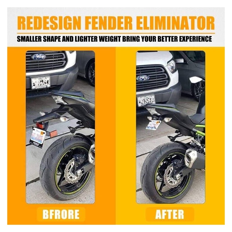 RANSOTO Motorcycle Z125 Fender Eliminator Kits License Plate Holder Compatible