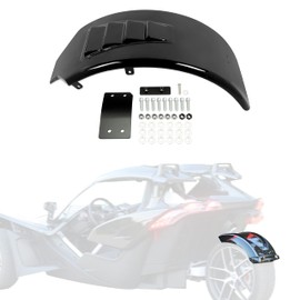 KUAFU Rear Fender Compatible with 2015-2019 Polaris Slingshot Base SL SE Model Only Bagger Hugger style Mudguard Black Fiberglass