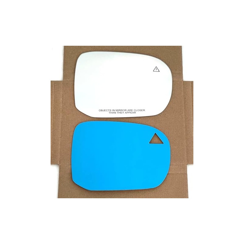 New Replacement Blind Spot Mirror Glass with Full Size Adhesive
