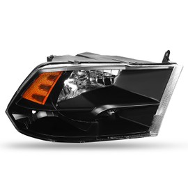 CAAP DRIVEN Right Passenger Side Factory Style Headlight Compatible with 2009-2018 Dodge Ram 1500 2500 3500 CAAP-0048-OEM-HL-R