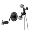 Designers Impressions 654708 Oil Rubbed Bronze Tub Shower Combo Faucet