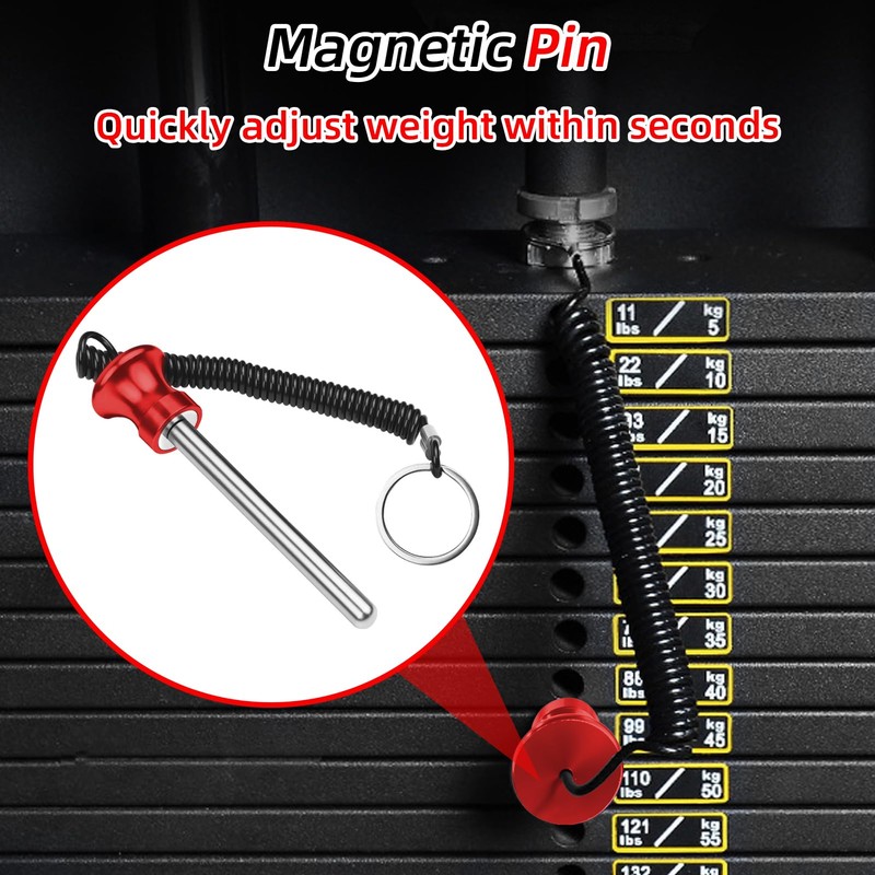 Topfinder 3 Pcs Weight Stack Pin, Magnetic Weight Pin, Gym