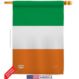 Breeze Decor Ireland Country House Flag - Regional Nationality Nation International World Particular Area - Decoration Banner Small Garden Yard Gift Double-Sided Made in USA 28 X 40