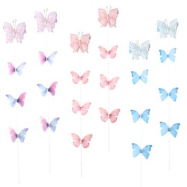 ANBALA 6Pcs Butterfly Hair Clips with Tassel Cute Alligator Haitr Barrettes for Girls