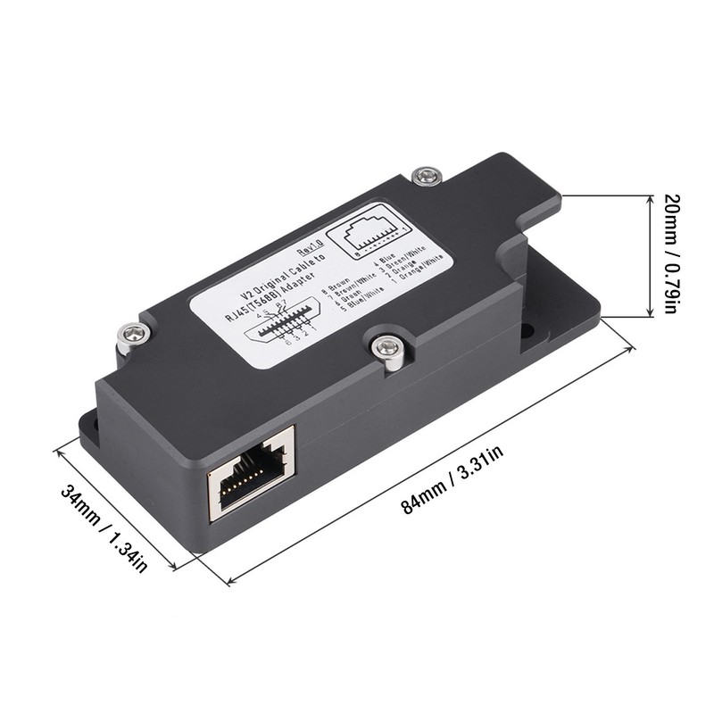 for Dishy V2 to RJ45 Adapter with POE Injector T568B