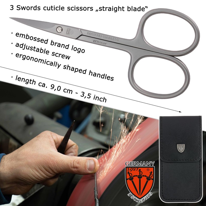 3 Swords Germany | Straight Cuticle Scissors, Dead Skin Scissors,