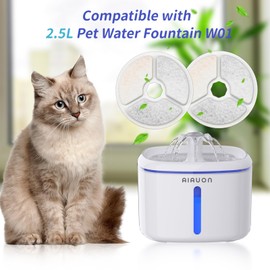 8 Pack Cat Fountain Filters,Pet Water Fountain Replacement Filters for 84oz/2.5L Cat Water Fountain