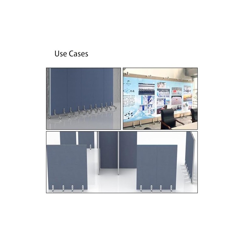 EBAKIN 2 Packs Room Divider Screen Holder Movable Wheel Thickened